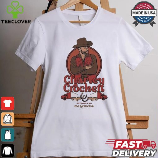 Official Charley Crockett September 4 2024 The Criterion Oklahoma City, OK Event T Shirt
