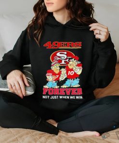 Official Charvarius Ward and Jimmy Garoppolo cartoon SF 49ers forever not just when we win hoodie, sweater, longsleeve, shirt v-neck, t-shirt