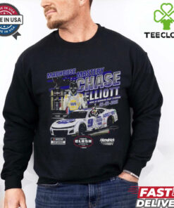 Official Chase Elliott Checkered Flag Sports 02 02 2025 Cook Out Clash at Bowman Race Winner Madhouse Mastery Signature t shirt