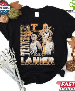 Official Chaz Lanier Tennessee Volunteers Basketball Pepper 90s Signature Graphic t shirt