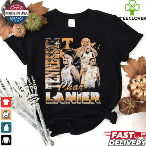Official Chaz Lanier Tennessee Volunteers Basketball Pepper 90s Signature Graphic t shirt