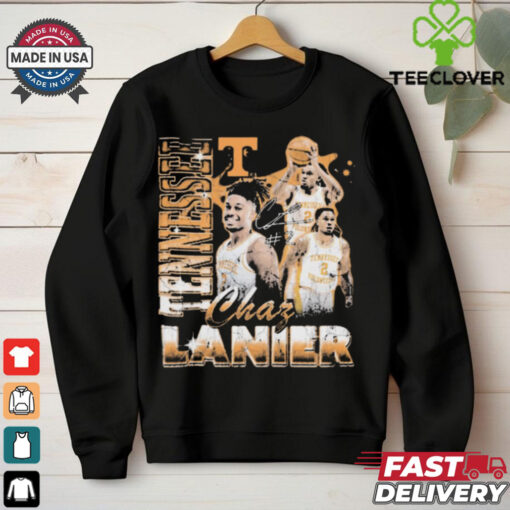 Official Chaz Lanier Tennessee Volunteers Basketball Pepper 90s Signature Graphic t shirt