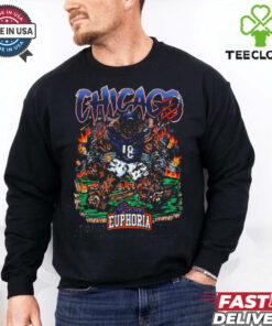 Official Chicago Bears Football NFL Planet Euphoria Art Mascot t shirt