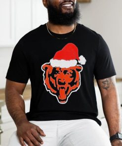 Official Chicago Bears Logo Santa Hat Christmas 2023 Shirt