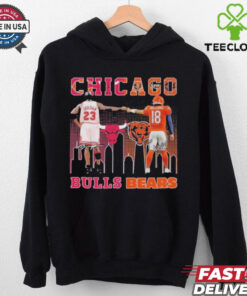 Official Chicago Bulls Michael Jordan Chicago Bears Caleb Williams Proud City T Shirt