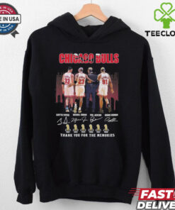Official Chicago Bulls NBA Thank You For The Memories Signatures T Shirt