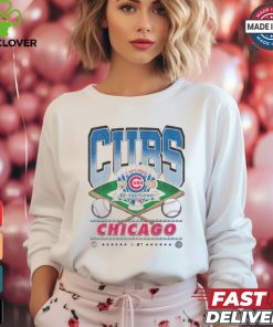 Official Chicago Cubs White Straight Shot 47 Franklin Fashion Shirt