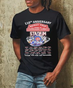 Official Chicago Cubs Wrigley Field 110th Anniversary Thank You For The Memories T Shirt