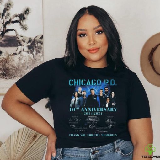 Official Chicago P.D. 10th Anniversary 2024 2024 Thank You For The Memories T Shirt