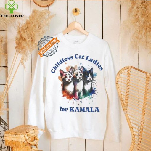 Official Childless Cat Lady Coquette Kamala Harris Cat Voting For Madam President T hoodie, sweater, longsleeve, shirt v-neck, t-shirt