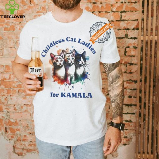 Official Childless Cat Lady Coquette Kamala Harris Cat Voting For Madam President T hoodie, sweater, longsleeve, shirt v-neck, t-shirt