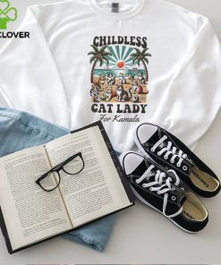 Official Childless Cat Lady For Kamala Shirt Madam President Kamala Harris 2024 Shirt