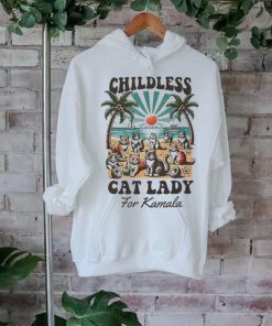 Official Childless Cat Lady For Kamala Shirt Madam President Kamala Harris 2024 Shirt