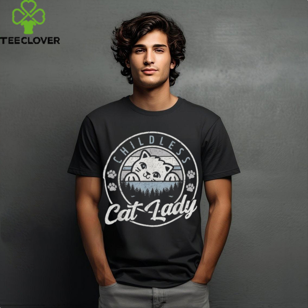 Official Childless cat lady cute cat vintage T shirt Official Childless cat lady cute cat vintage T shirt