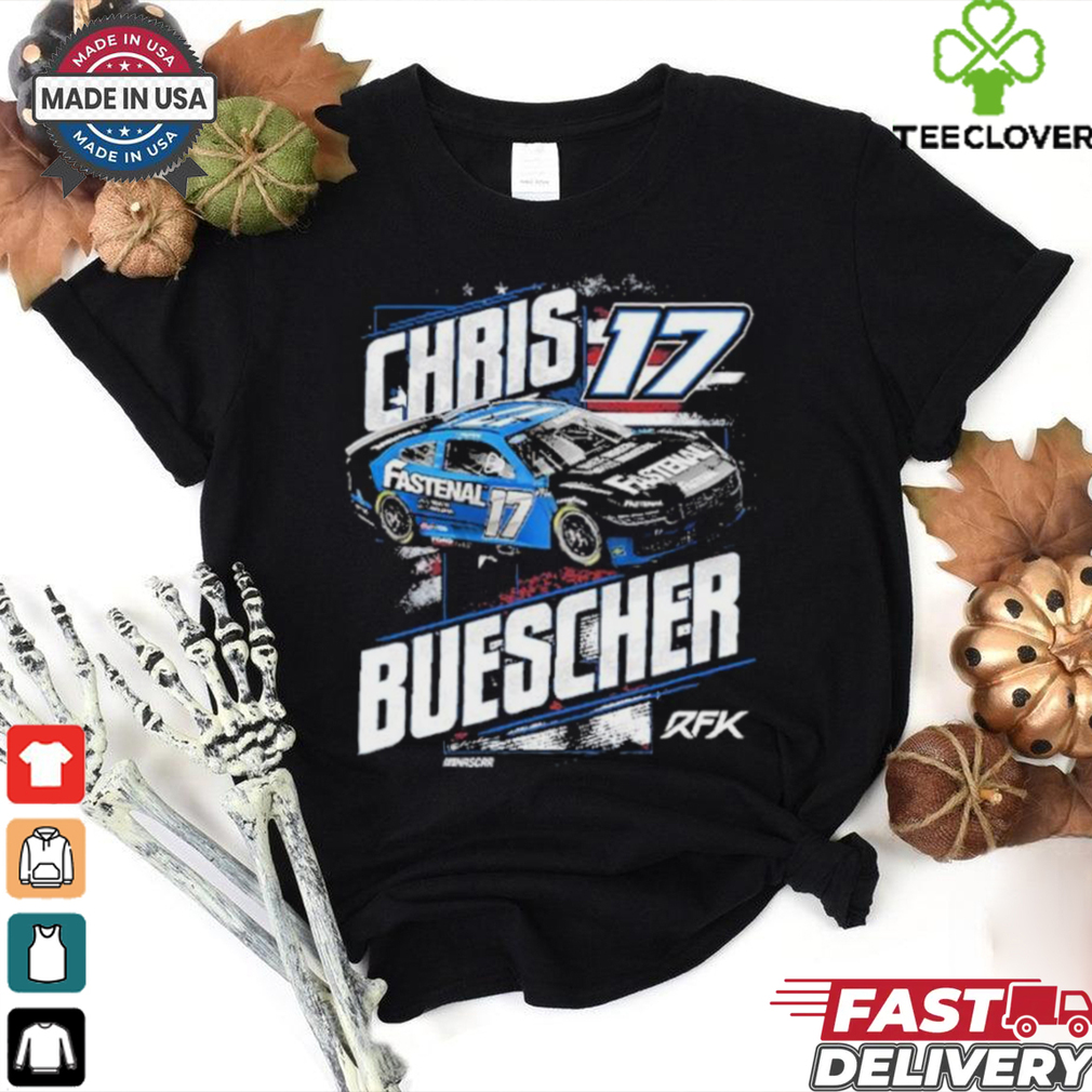 Official Chris Buescher RFK 2024 Fastenal Patriotic Nascar T Shirts Official Chris Buescher RFK 2024 Fastenal Patriotic Nascar T Shirts