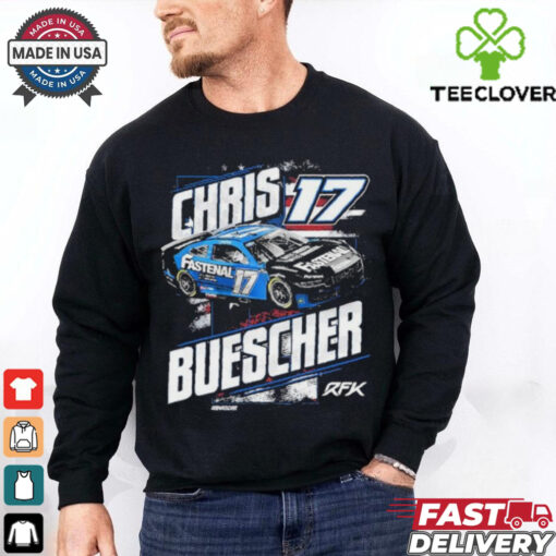 Official Chris Buescher RFK 2024 Fastenal Patriotic Nascar T Shirts