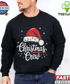Official Christmas 2024 Cousin Crew Xmas Lights Santa Hat Pajamas Shirt with a fun, festive design featuring Christmas lights and a Santa hat.