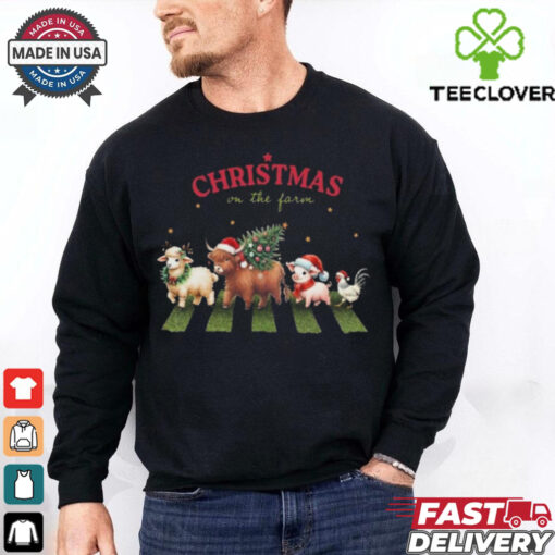 Official Christmas On The Farm Christmas Shirt