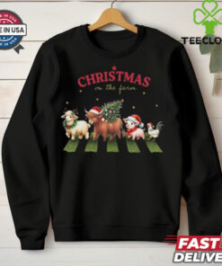 Official Christmas On The Farm Christmas Shirt