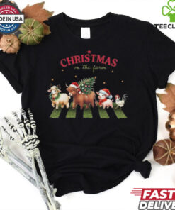 Official Christmas On The Farm Christmas Shirt
