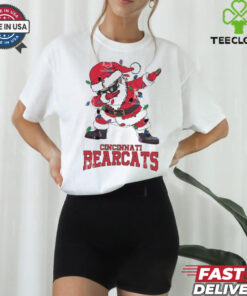 Official Cincinnati Bearcats Dabbing Santa Claus Ugly Christmas Light shirt