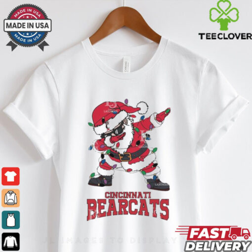 Official Cincinnati Bearcats Dabbing Santa Claus Ugly Christmas Light shirt