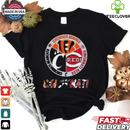 Official Cincinnati Bengals Reds Bearcats City Of Champions Logo 2024 T Shirt