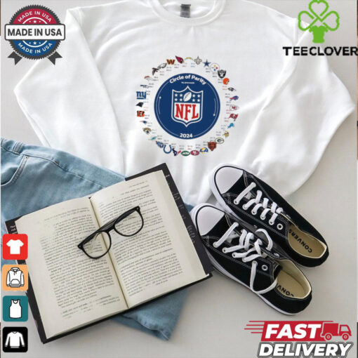 Official Circle Of Parity NFL 2024 Field Yates Teams Logos t shirt