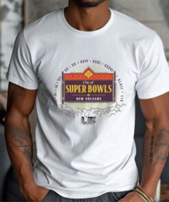 Official City Of Super Bowl LIX New Orleans Marble Wordmark 2025 Shirt