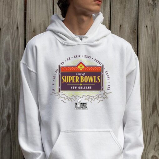 Official City Of Super Bowl LIX New Orleans Marble Wordmark 2025 Shirt