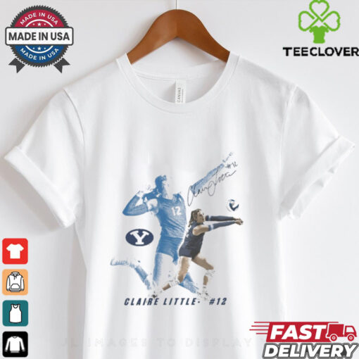 Official Claire Little #12 Byu Volleyball Portrait Signature t shirt