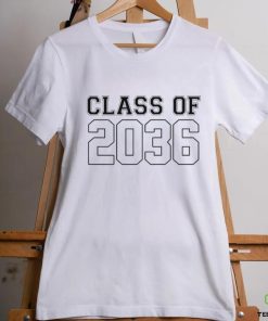 Official Class Of 2036 Est 2023 On Back Grow With Me Handprints Kids Shirt