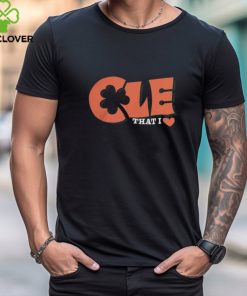 Official Cle That I Love Shamrock Cleveland Guardians T Shirt
