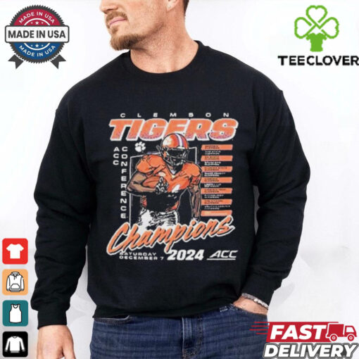 Official Clemson Tigers Champions Sat December 7 2024 ACC Conference t shirt