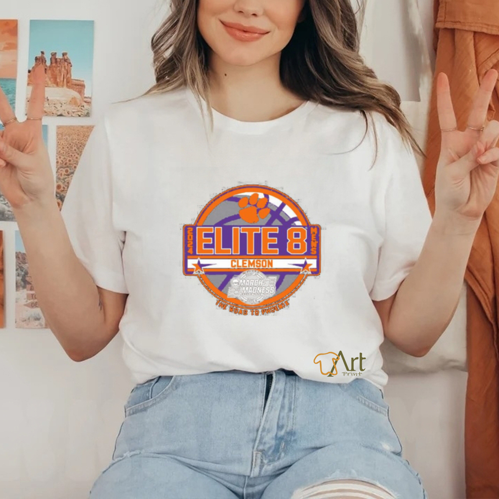Official Clemson Tigers Men’s Basketball 2024 Elite 8 T Shirt Official Clemson Tigers Men’s Basketball 2024 Elite 8 T Shirt