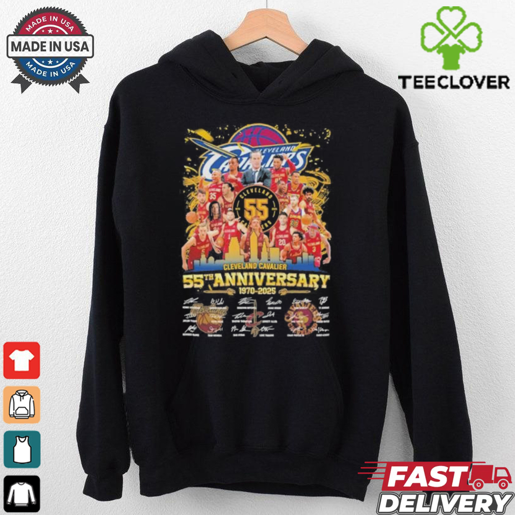 Official Cleveland Basketball Team 55th Anniversary 1970 2025 Signatures Shirt Official Cleveland Basketball Team 55th Anniversary 1970 2025 Signatures Shirt
