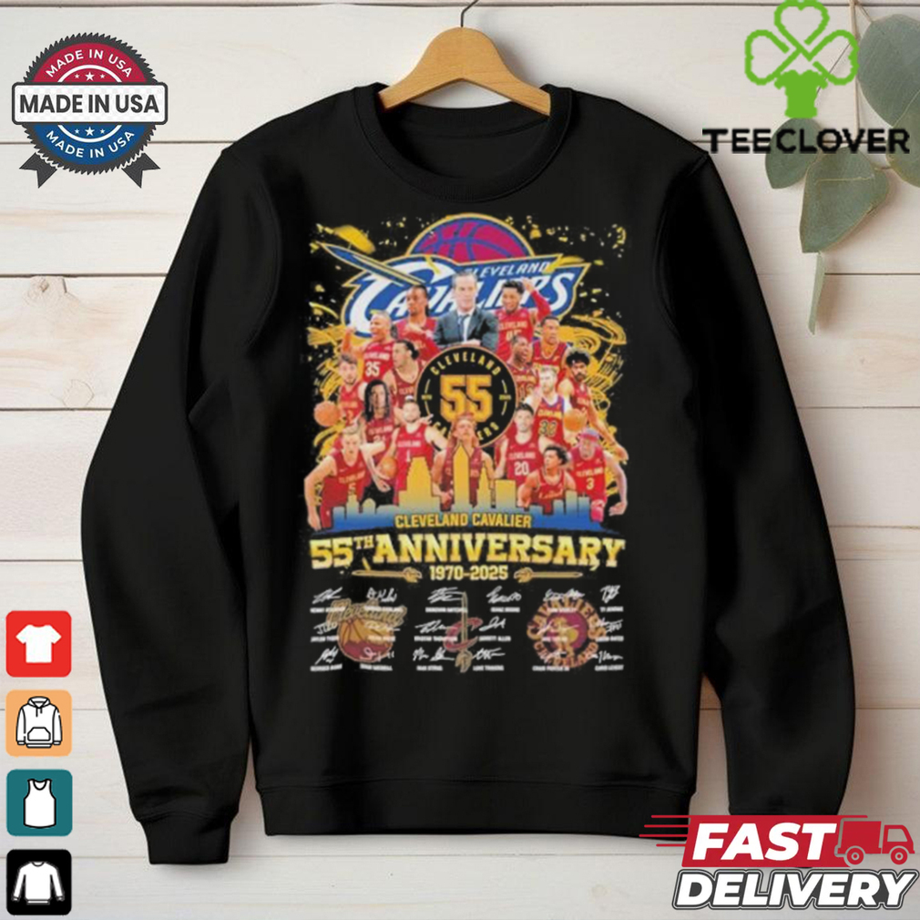 Official Cleveland Basketball Team 55th Anniversary 1970 2025 Signatures Shirt Official Cleveland Basketball Team 55th Anniversary 1970 2025 Signatures Shirt