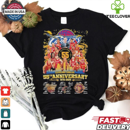 Official Cleveland Basketball Team 55th Anniversary 1970 2025 Signatures Shirt