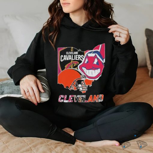 Official Cleveland Browns Cleveland Indians Cleveland Cavaliers City Of Sport T Shirt