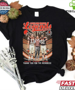 Official Cleveland Browns Legends Frank Ryan Jim Donovan Jim Brown T Shirt