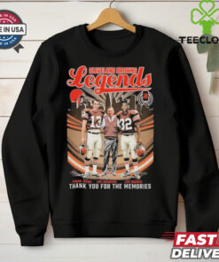 Official Cleveland Browns Legends Frank Ryan Jim Donovan Jim Brown T Shirt