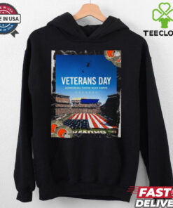 Official Cleveland Browns Veterans Day Honoring Those Who Serve Poster t shirt