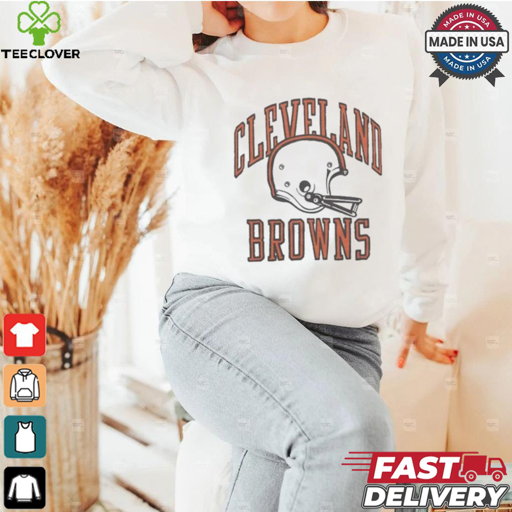 Official Cleveland Browns White Helmet T shirt Official Cleveland Browns White Helmet T shirt