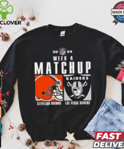 Official Cleveland Browns vs las vegas raiders 2024 NFL Week 4 Matchup T Shirt