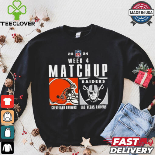 Official Cleveland Browns vs las vegas raiders 2024 NFL Week 4 Matchup T Shirt