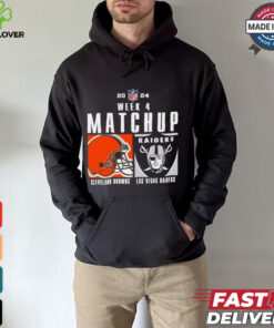 Official Cleveland Browns vs las vegas raiders 2024 NFL Week 4 Matchup T Shirt