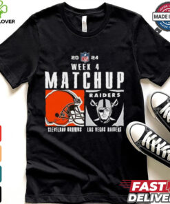 Official Cleveland Browns vs las vegas raiders 2024 NFL Week 4 Matchup T Shirt