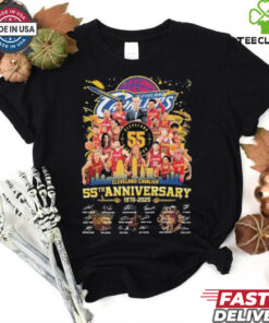 Official Cleveland Cavaliers – Celebrating 55 Years of Basketball Excellence 1970 2025 Signatures t shirt