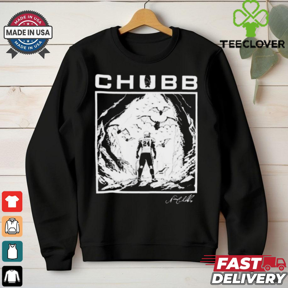 Official Cleveland Chubb Bat Nick Chubb Cleveland Browns NFL Signature t shirt Official Cleveland Chubb Bat Nick Chubb Cleveland Browns NFL Signature t shirt