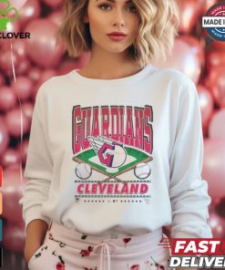 Official Cleveland Guardians White Straight Shot 47 Franklin Fashion Shirt